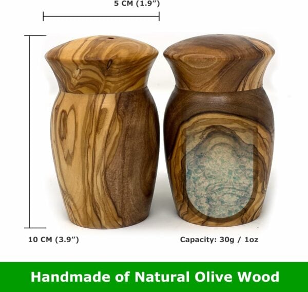 olive wood salt pepper shakers