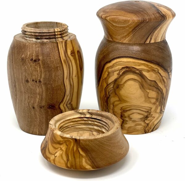 olive wood salt pepper shakers