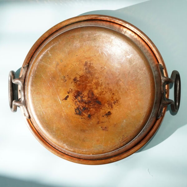 copper jam pot vintage