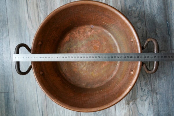 copper jam pot vintage