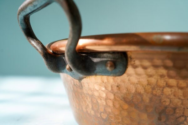 copper jam pot vintage
