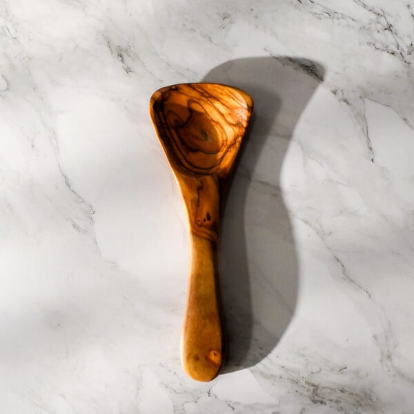 olive wood serving spoon