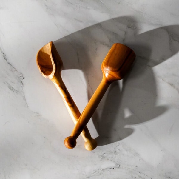 olive wood small spoon