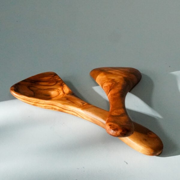 olive wood serving spoon