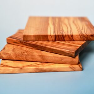 olive wood coasters